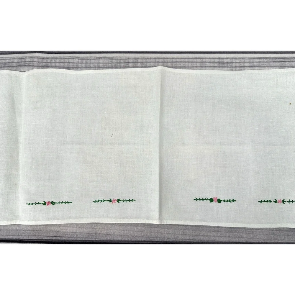 VINTAGE EMBROIDERED TABLE / DRESSER RUNNER SCARF  37